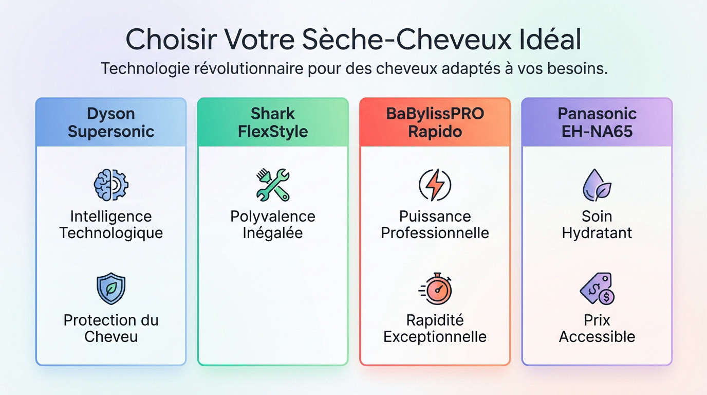 Comparatif des meilleurs sèche-cheveux pour un coiffage sur mesure